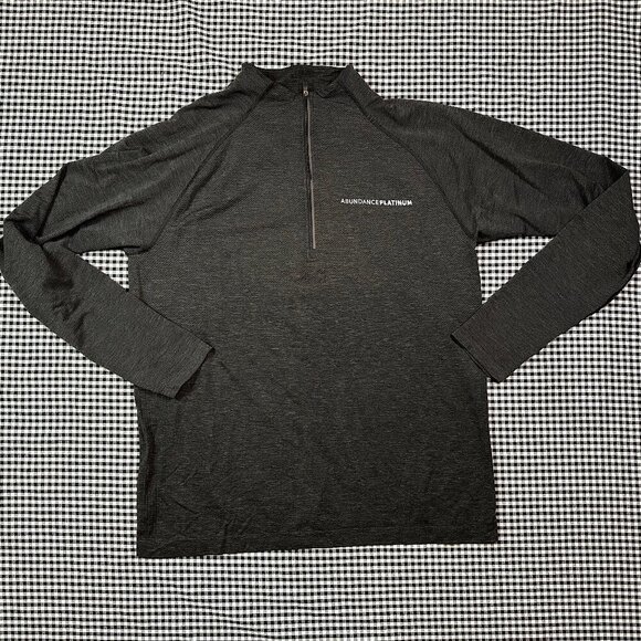 Lululemon Mens Metal Vent Tech Midweight 1/2 Zip Long Sleeve Grey W/ LOGO Large - Picture 1 of 6